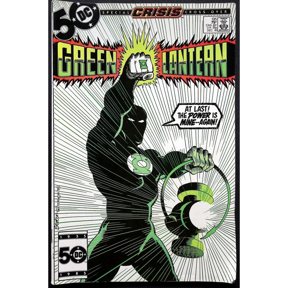 DC Comics Green‎ Lantern #195 Crisis Cross-Over Copper Age 1985 VG+